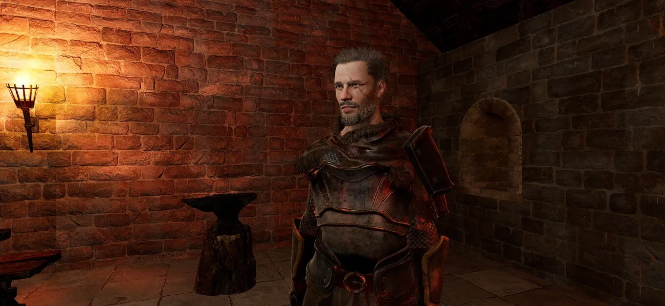 A condottiero in armour at the Castello di Acquafredda, in the Videogioco dei Condottieri