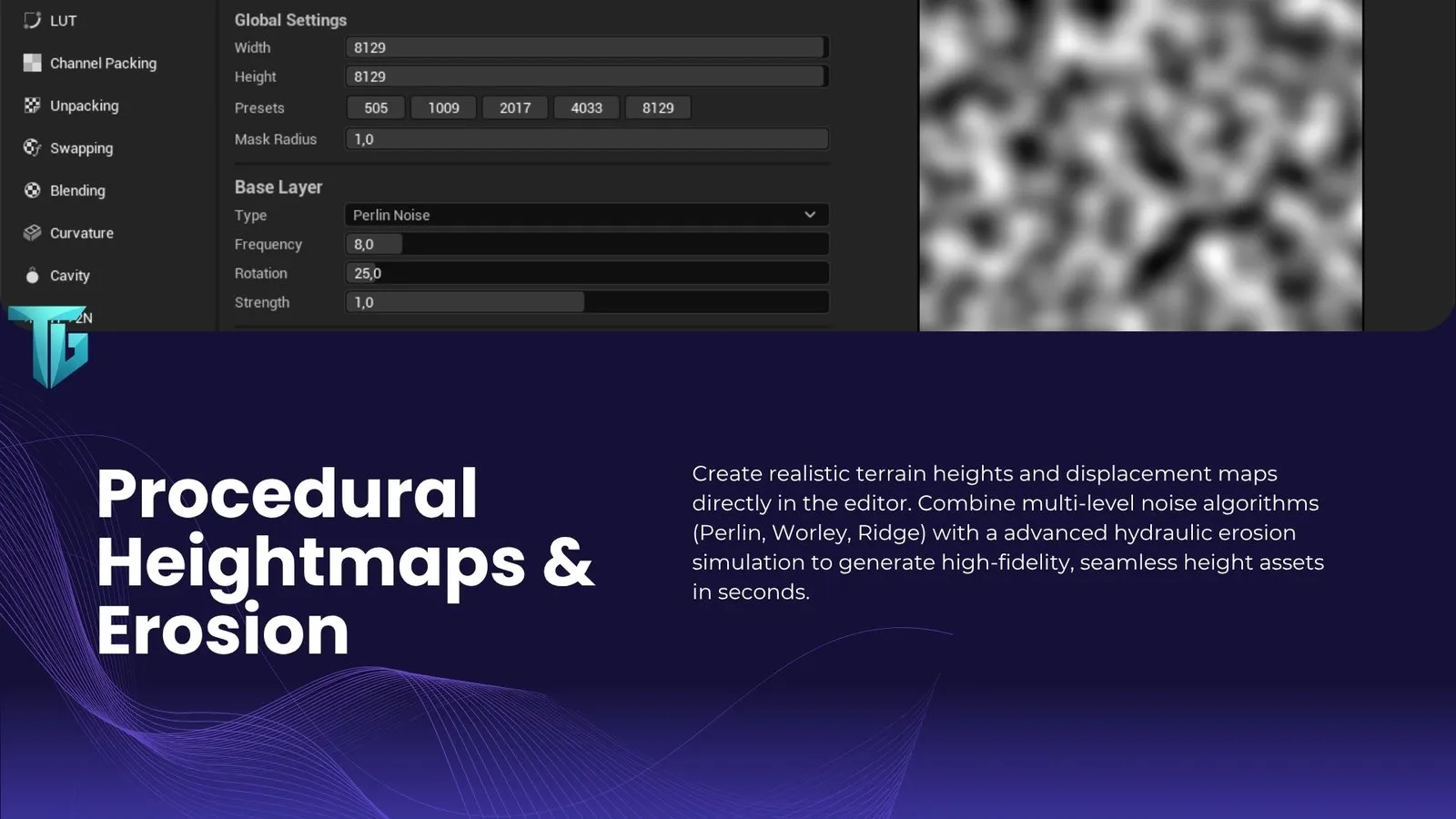 Texture Gen: una heightmap procedurale con rumore di Perlin