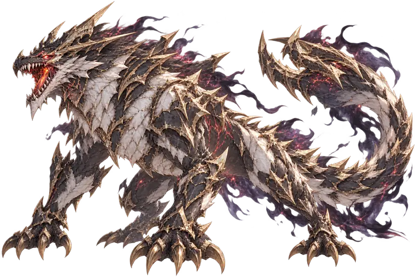 L'Ashen Wyrm, il drago di cenere coperto di spine, boss del primo capitolo